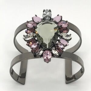 Juicy Couture Bracelet Chunky Wide Cuff  Whimsy Goth Gypsy Bling  Easy On